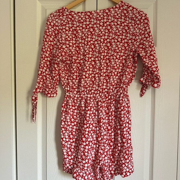 H&M Red Floral Romper - Picture 3 of 7